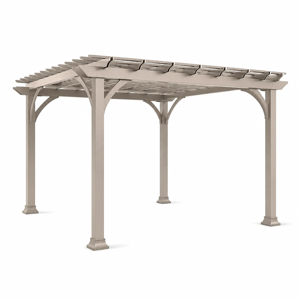 Pergola en aluminium beige 3x3 m