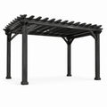 Pergola en bois d'épicéa gris 300x400x250 cm