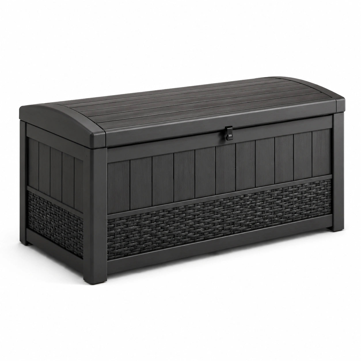 Coffre de rangement extérieur en plastique anthracite 270L