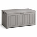 Coffre de rangement en plastique gris 130x60x70 cm