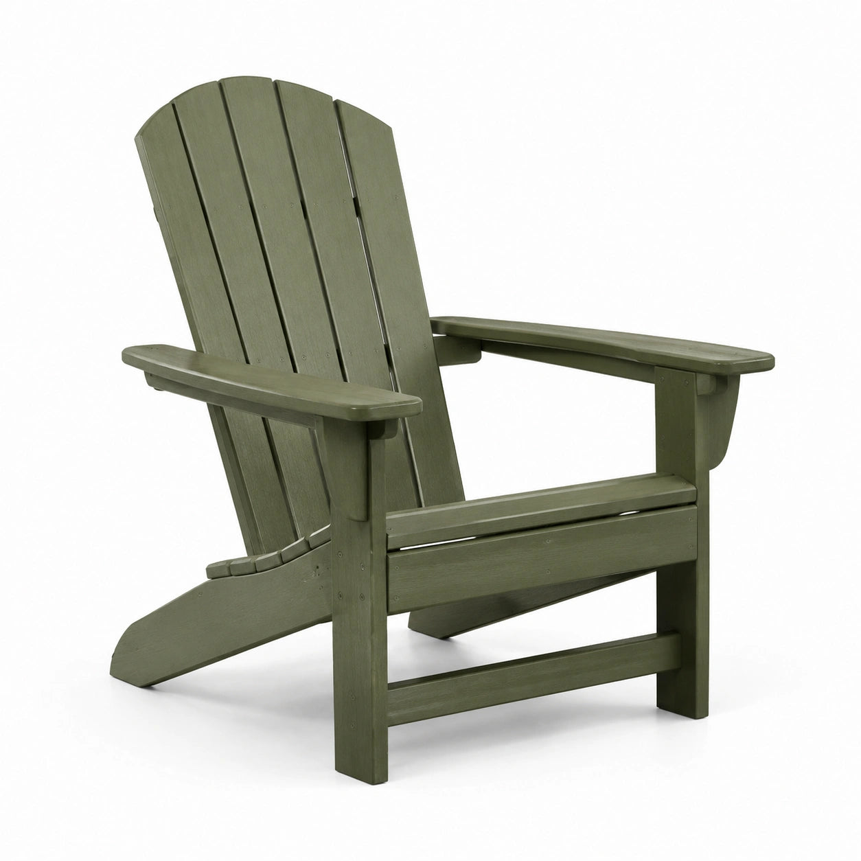 Fauteuil Adirondack en bois de pin vert olive