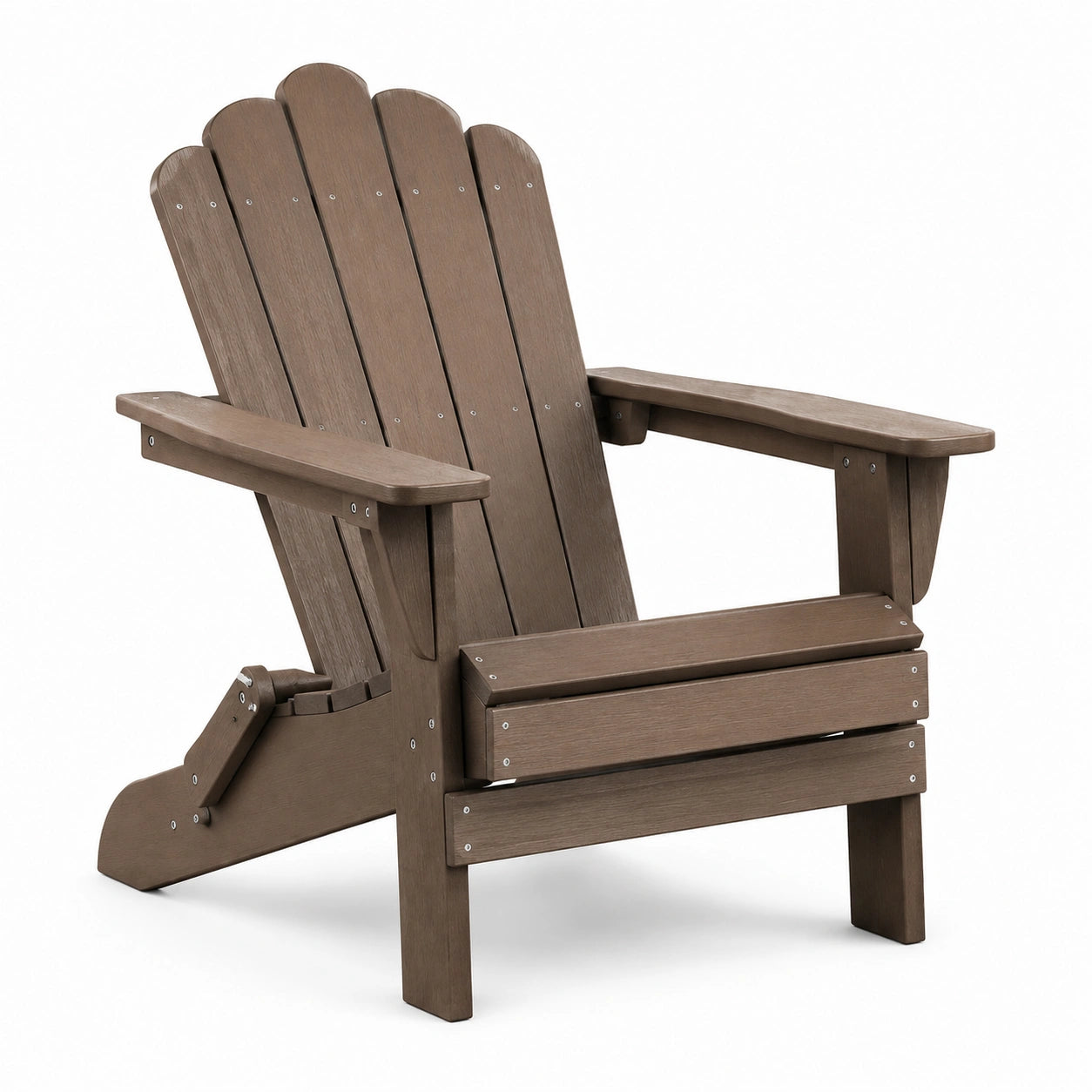 Fauteuil Adirondack en bois composite marron extérieur 90cm