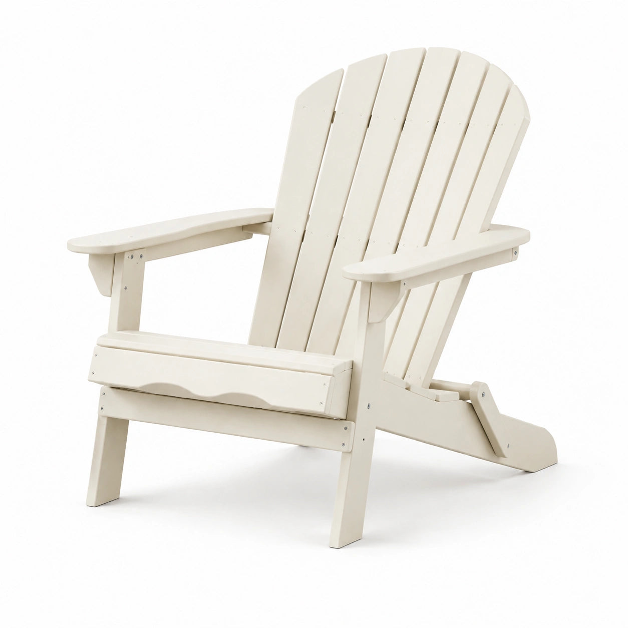 Chaise Adirondack en bois blanc pour extérieur